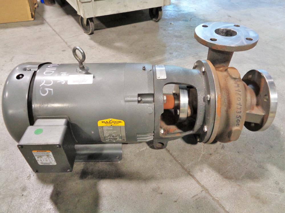 AMPCO CENTRIFUGAL PUMP 3 X 2-1/2 ECH W/ BALDOR MOTOR 10HP 3500RPM JPM3711T